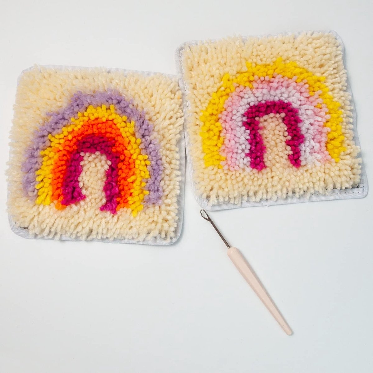zalati knoophaakset regenboogtapijt naaiset knutselset slaapkamer huisdecoratie voor doe het zelf geschenken liefhebbers 2 stuks